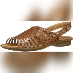 Naturalizer "Whistle" Fishermans Sandal Tan Leather Huaraches Excellent Sz 8.5